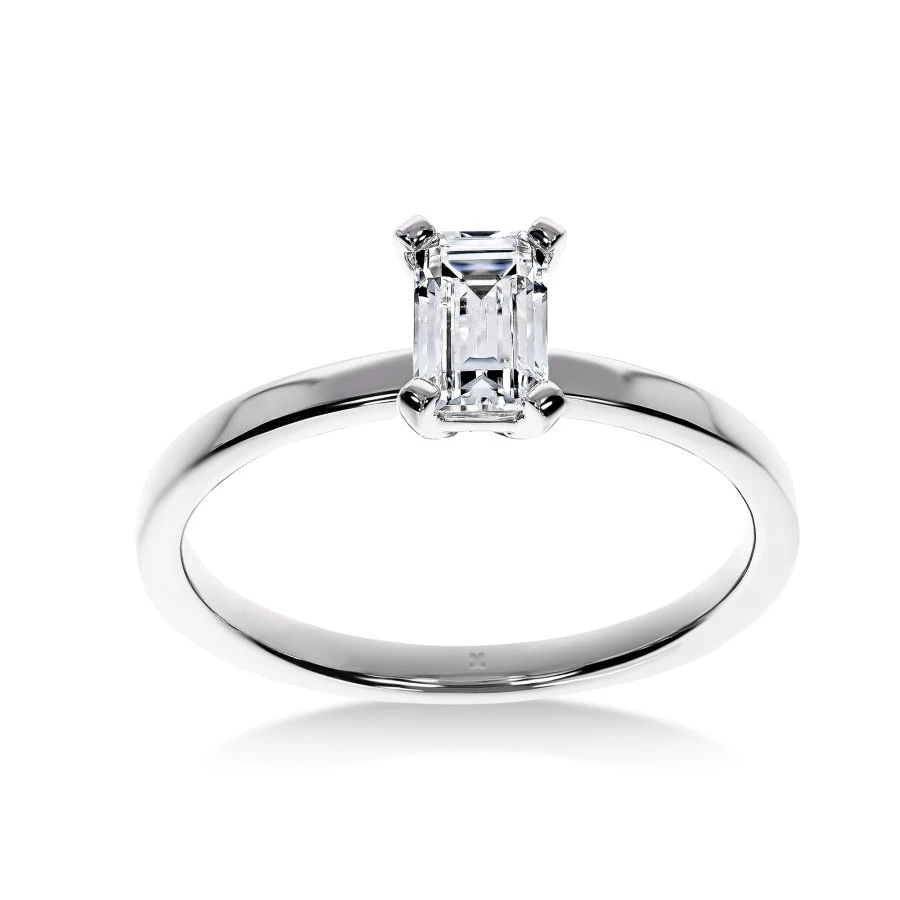 Mon Coeur - Bague de Fiançailles Diamant Émeraude | LeDiamanti - LeDiamanti
