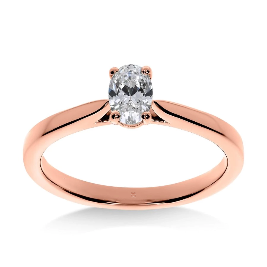 Mon Ange - Bague de Fiançailles Diamant Ovale | LeDiamanti - LeDiamanti