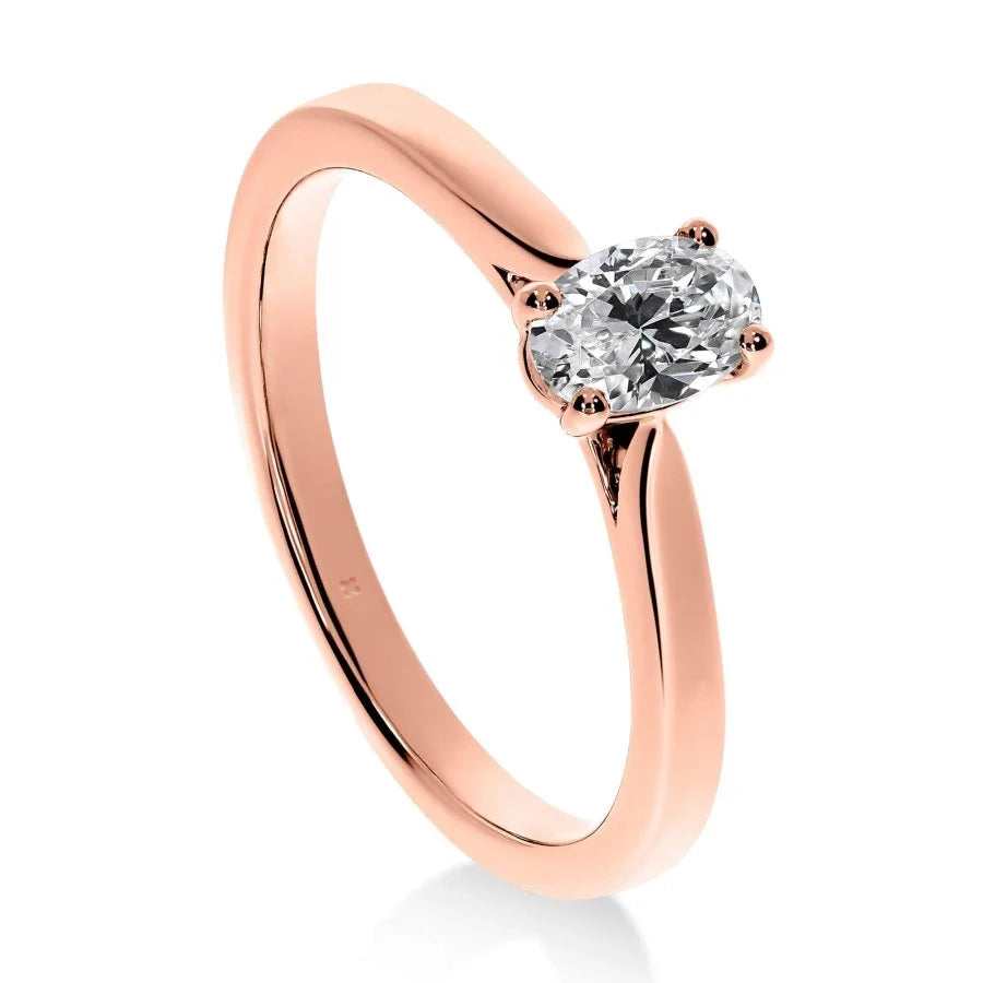 Mon Ange - Bague de Fiançailles Diamant Ovale | LeDiamanti - LeDiamanti