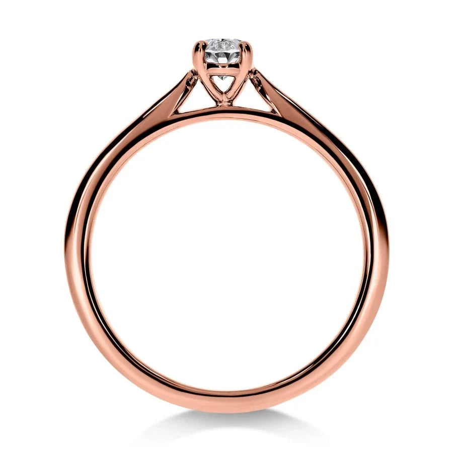 Mon Ange - Bague de Fiançailles Diamant Ovale | LeDiamanti - LeDiamanti