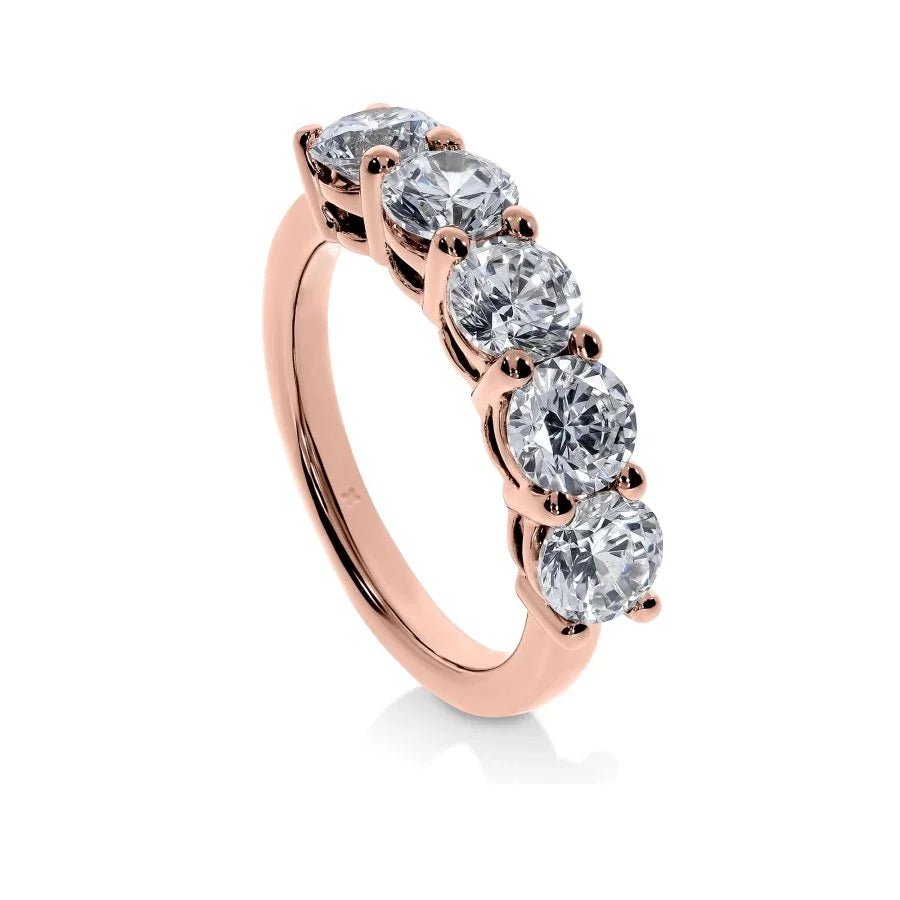 Alliance Diamants Ronds Moderne Ange | LeDiamanti - LeDiamanti