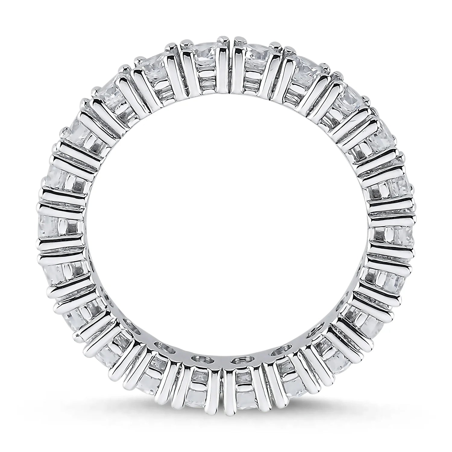 Alliance Diamants Ronds Tour Complet Moderne Ange | LeDiamanti - LeDiamanti
