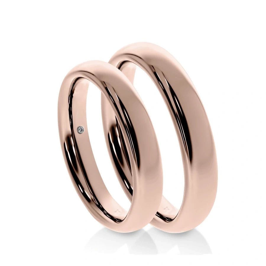 Alliance Homme Jonc en Or & Diamant Secret 4 MM | LeDiamanti - LeDiamanti