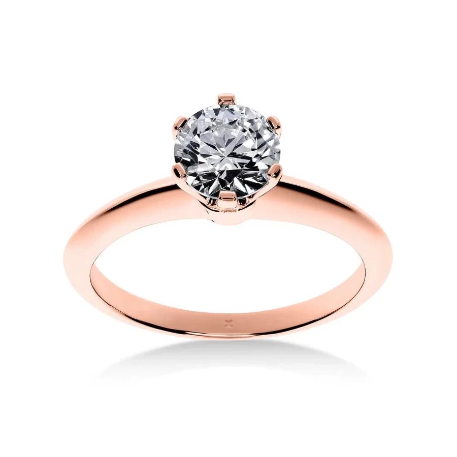 Bague de Fiançailles Diamant 6 Griffes Union | LeDiamanti - LeDiamanti