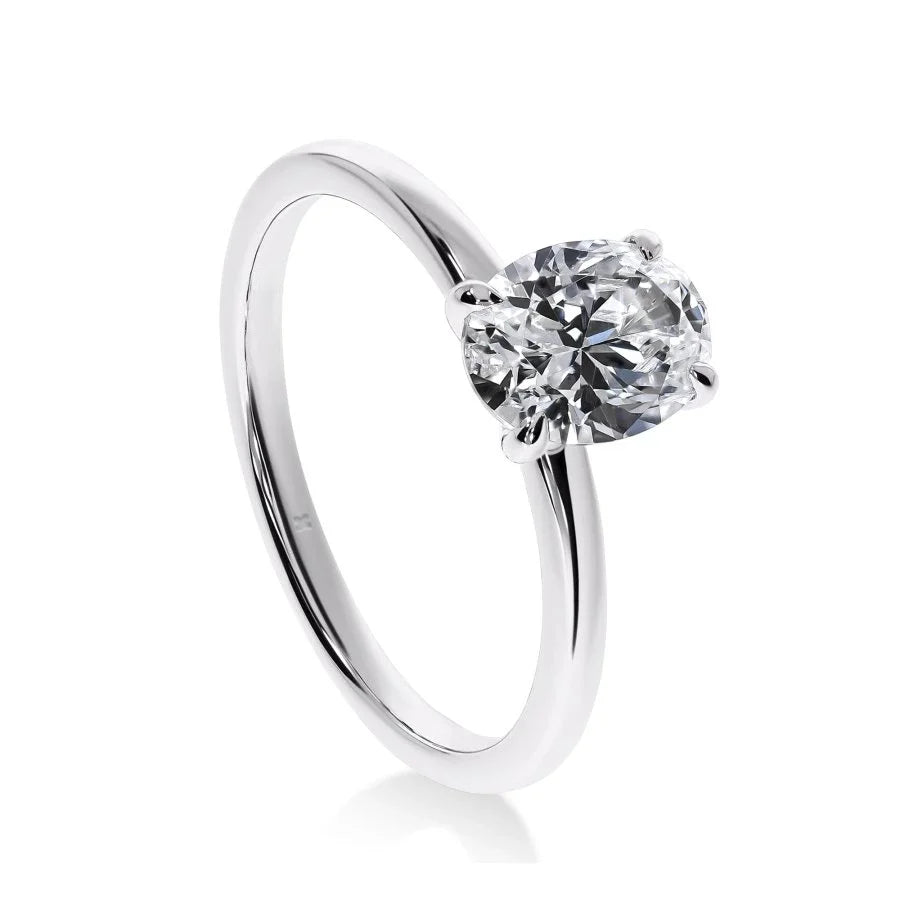 Bague de Fiançailles Diamant Ovale Éclat | LeDiamanti - LeDiamanti