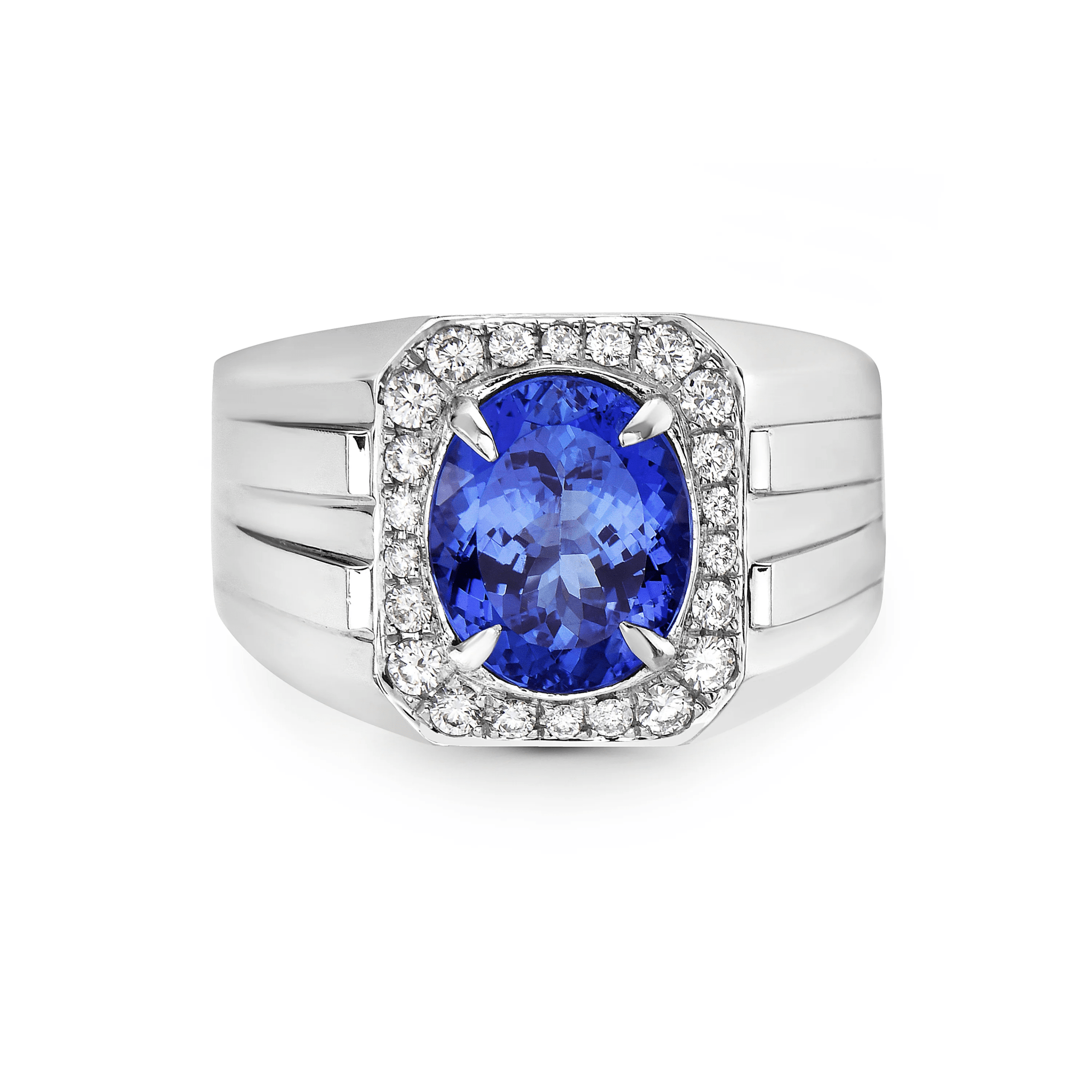 Alliance homme en saphir et diamant - LeDiamanti