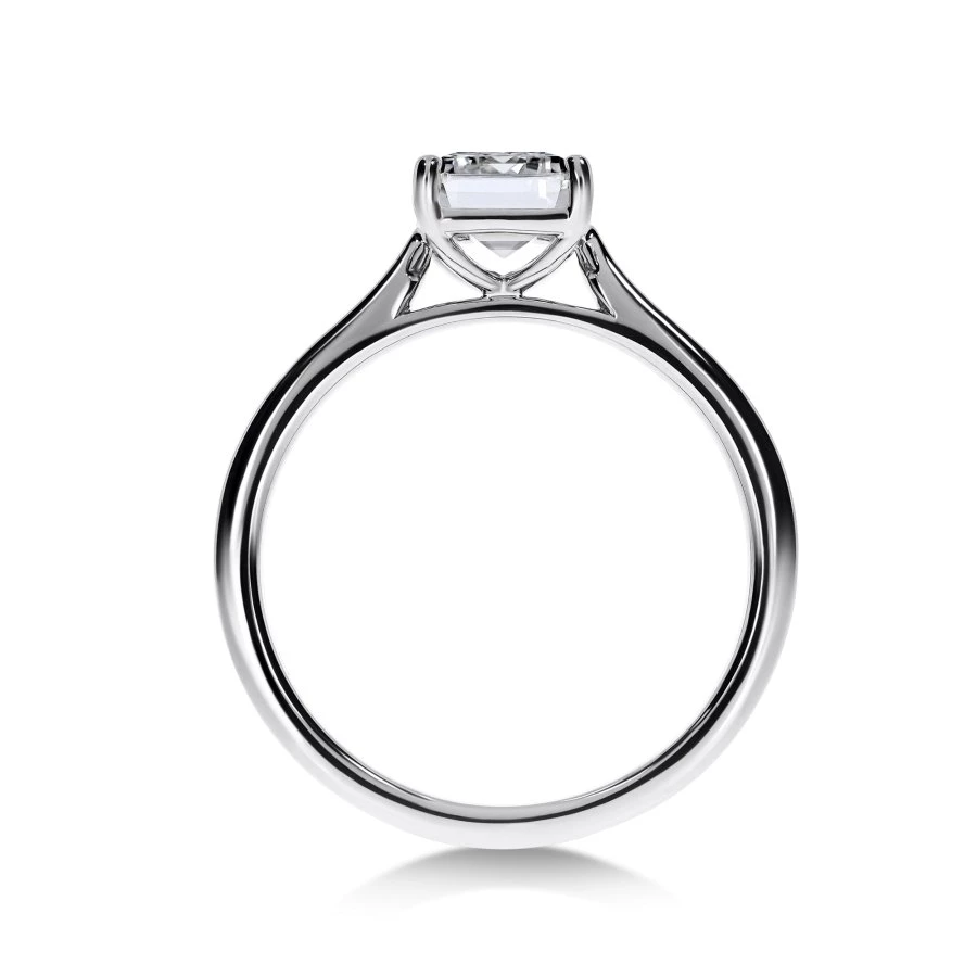 Mon Ange - Bague de Fiançailles Diamant Émeraude | LeDiamanti - LeDiamanti