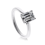 Mon Ange - Bague de Fiançailles Diamant Émeraude | LeDiamanti - LeDiamanti