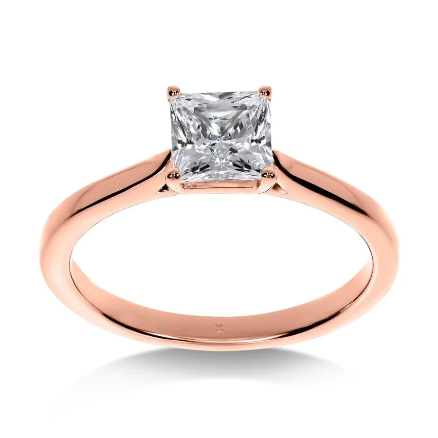 Mon Ange - Bague de Fiançailles Diamant Princesse | LeDiamanti - LeDiamanti