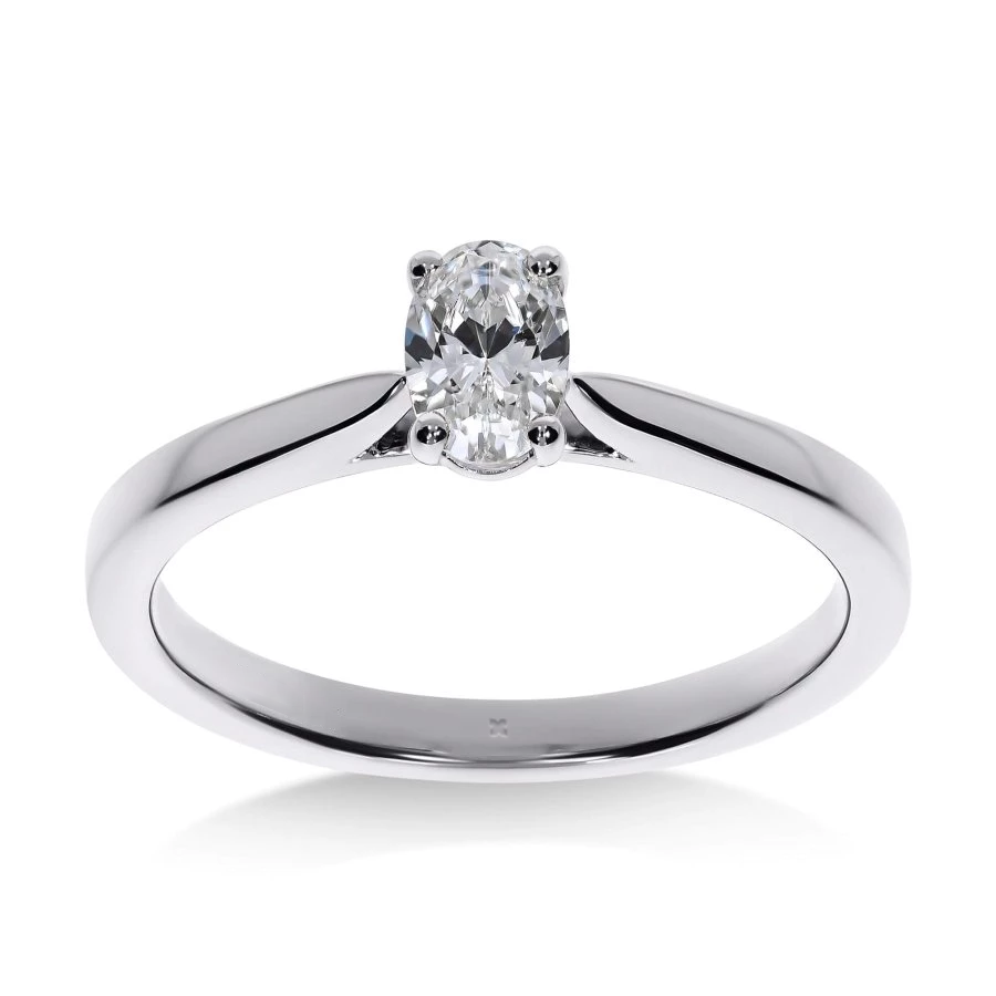 Mon Ange - Bague de Fiançailles Diamant Ovale | LeDiamanti - LeDiamanti