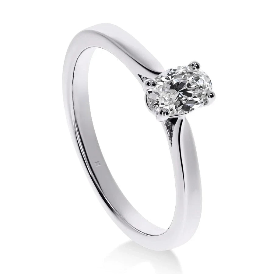 Mon Ange - Bague de Fiançailles Diamant Ovale | LeDiamanti - LeDiamanti