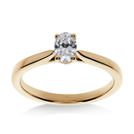 Mon Ange - Bague de Fiançailles Diamant Ovale | LeDiamanti - LeDiamanti