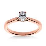 Mon Ange - Bague de Fiançailles Diamant Ovale | LeDiamanti - LeDiamanti
