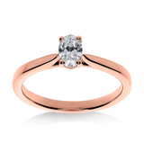 Mon Ange - Bague de Fiançailles Diamant Ovale | LeDiamanti - LeDiamanti