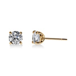 Boucles d'Oreilles Diamant Rond | LeDiamanti - LeDiamanti
