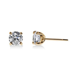 Boucles d'Oreilles Diamant Rond | LeDiamanti - LeDiamanti