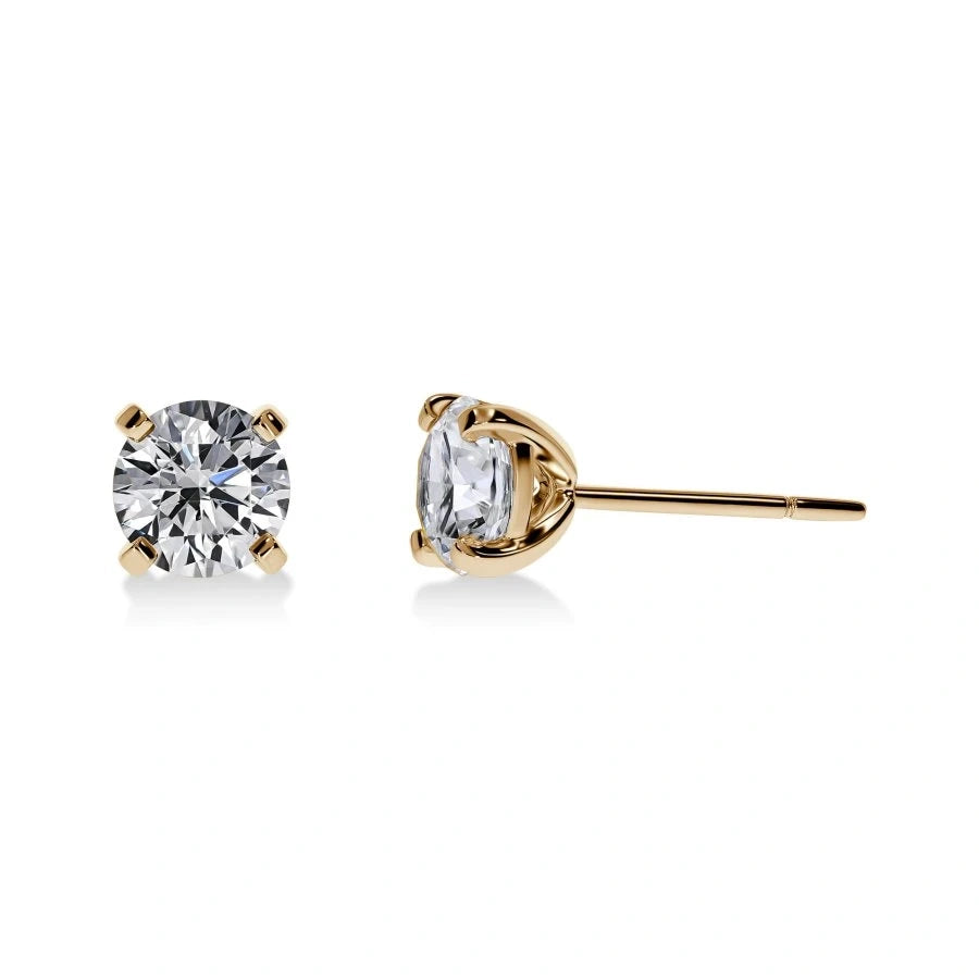 Boucles d'Oreilles Diamant Rond | LeDiamanti - LeDiamanti