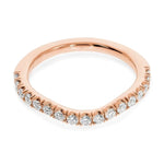 Alliance Diamants Ronds Pavée Courbe | LeDiamanti - LeDiamanti