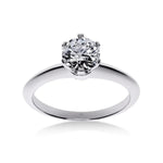 Bague de Fiançailles Diamant 6 Griffes Union | LeDiamanti - LeDiamanti