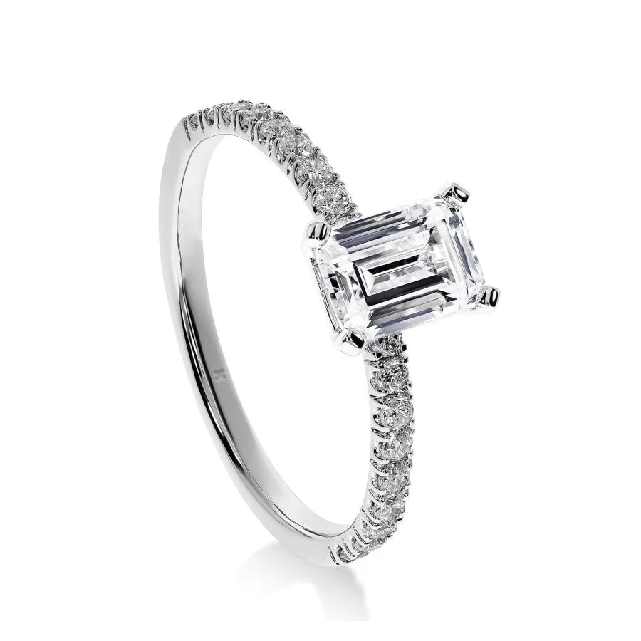 Ma Promise - Bague de Fiançailles Diamant Émeraude | LeDiamanti - LeDiamanti