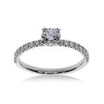 Ma Promise - Bague de Fiançailles Diamant Rond | LeDiamanti - LeDiamanti