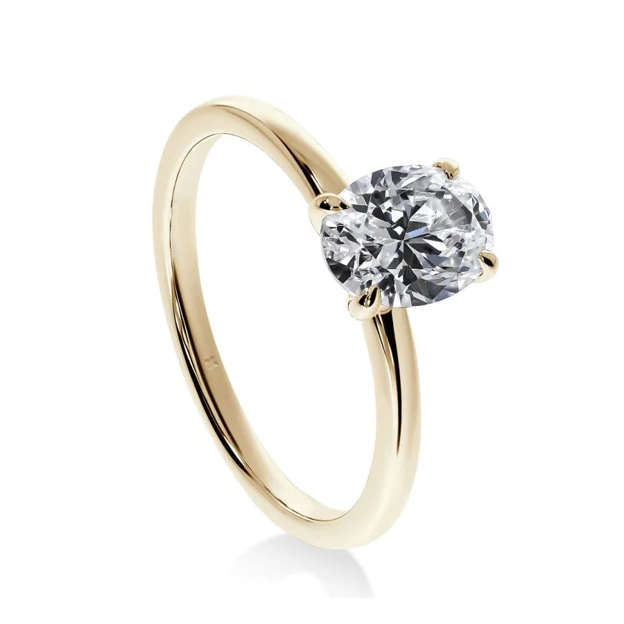 Bague de Fiançailles Diamant Ovale Éclat | LeDiamanti - LeDiamanti